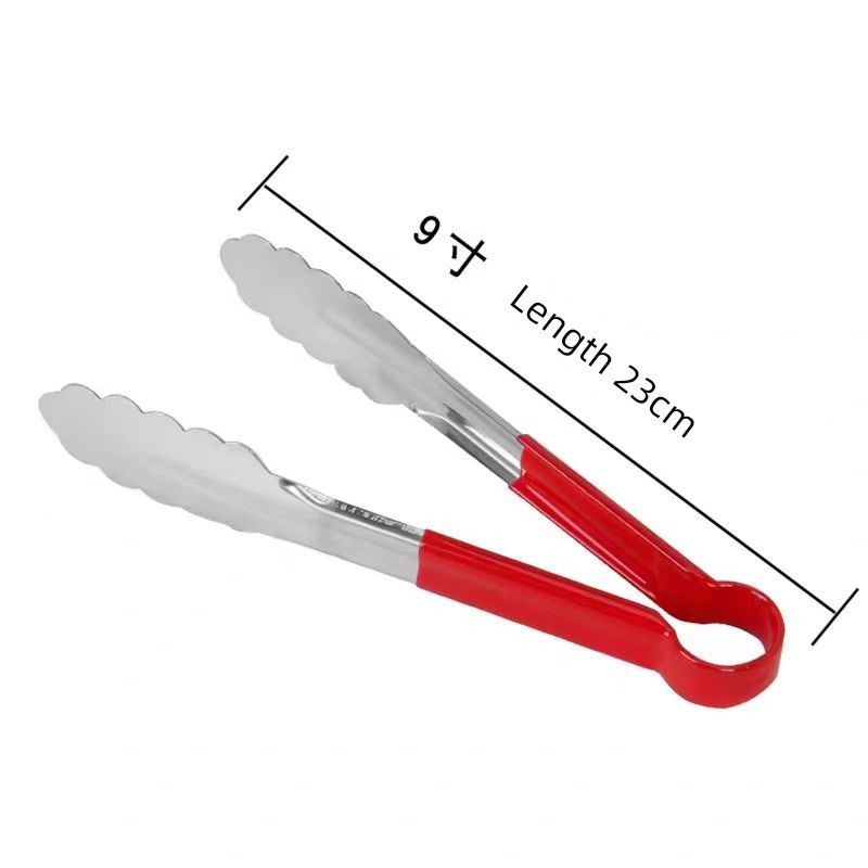 Thickened Stainless Steel Food Tongs for Kitchen, Barbecue, Bread, Steak, Commercial Use, Anti-Scalding, Special for Hot Pot