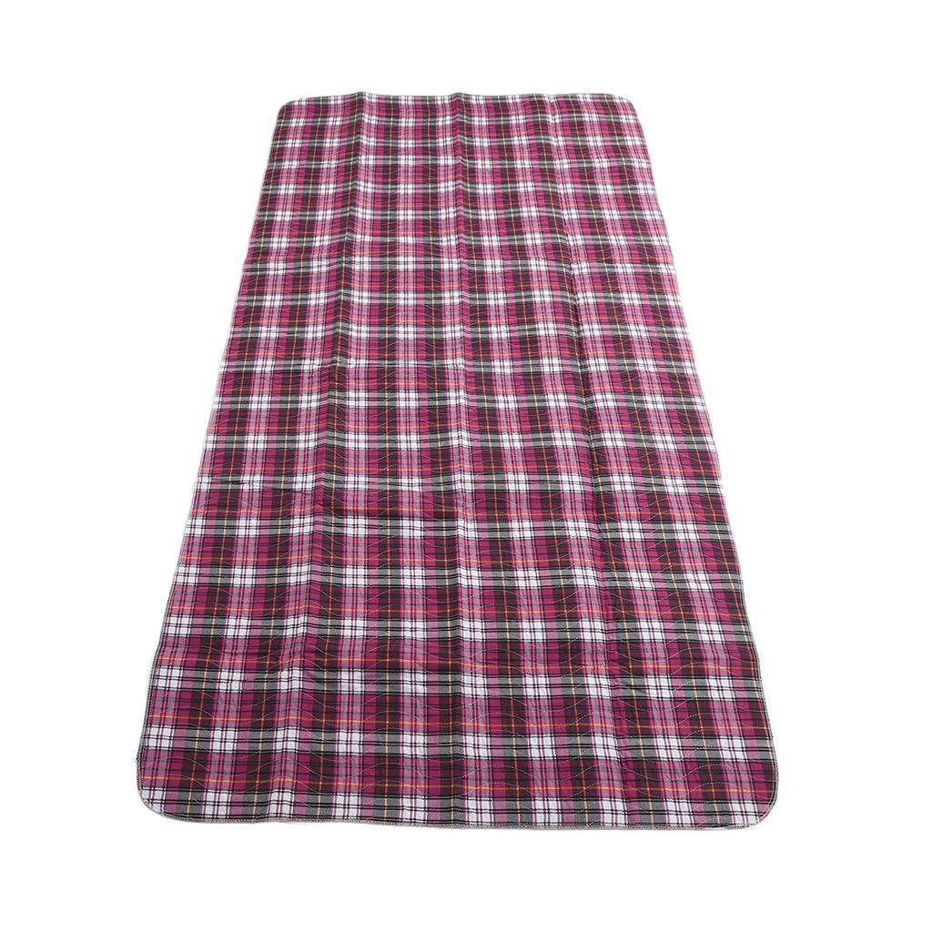 Incontinence Bed Pad Purple Plaid Washable Reusable Heavy Absorbency Hospital Bed Pad for Home