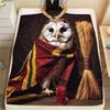 Harry Potter's Owl Soft Flannel Blanket, Print for Bedrooms Sofas Beds, Suitable for Travel Picnic Chair -HYQ29