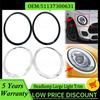 NEW For Cooper F55 F56 F57 2014-2021 Gloss Black/Silver Plated Headlight Ring Bezel Trim Surround Cover 51137300631 51137300632