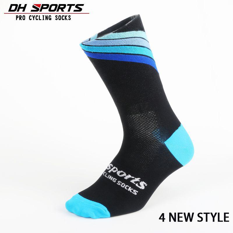 DH SPORTS Professional Новые велосипедные носки Беговые носки Athletic Champion Мужские спринтерские чулочно-носочные изделия Loafer Полосатые женские с амортизацией