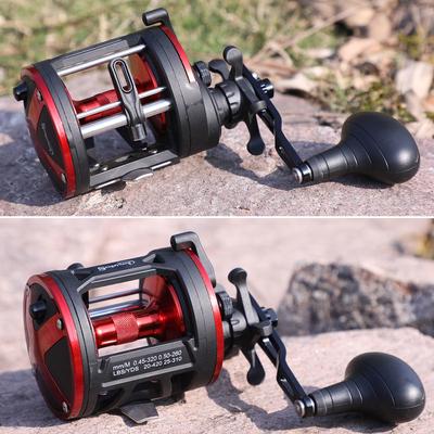 Катушка для троллинга, круглая катушка для приманки, графитовый корпус, большая емкость лески, барабанная катушка 3+1 BB