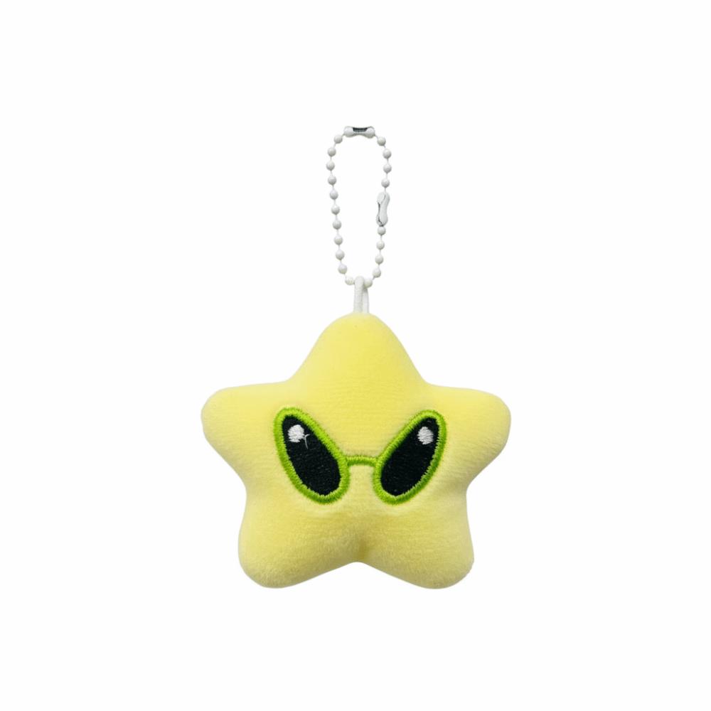 Cute Star Mobile Phone Rope Soft Alien Cat Keychain Cartoon Plush Backpack Pendant Versatile Use