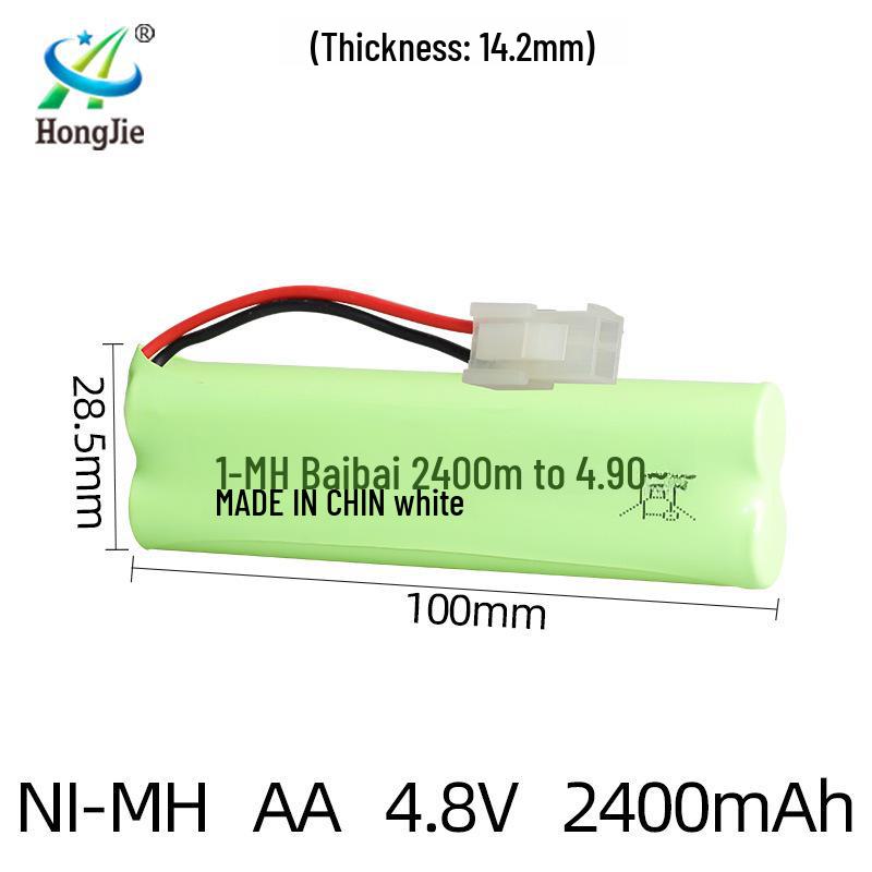 NiMH 4.8V 2400mAh Аккумуляторная батарея для радиоуправляемых машин и электрических игрушек-альпинистов