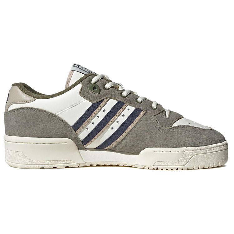 Yu Nagaba x adidas Rivalry Low Always Together - Silver Pebble Унисекс Кроссовки Серый Молочно-белый Теневой-Темно-синий IG3849