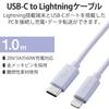 ELECOM USB C(TM)-Lightning Cable Compatible with iPhone/iPad/iPod/Magic Keyboard/Magic Mouse/Magic Trackpad Charging 1.0m Purple U2C-APCL10PU