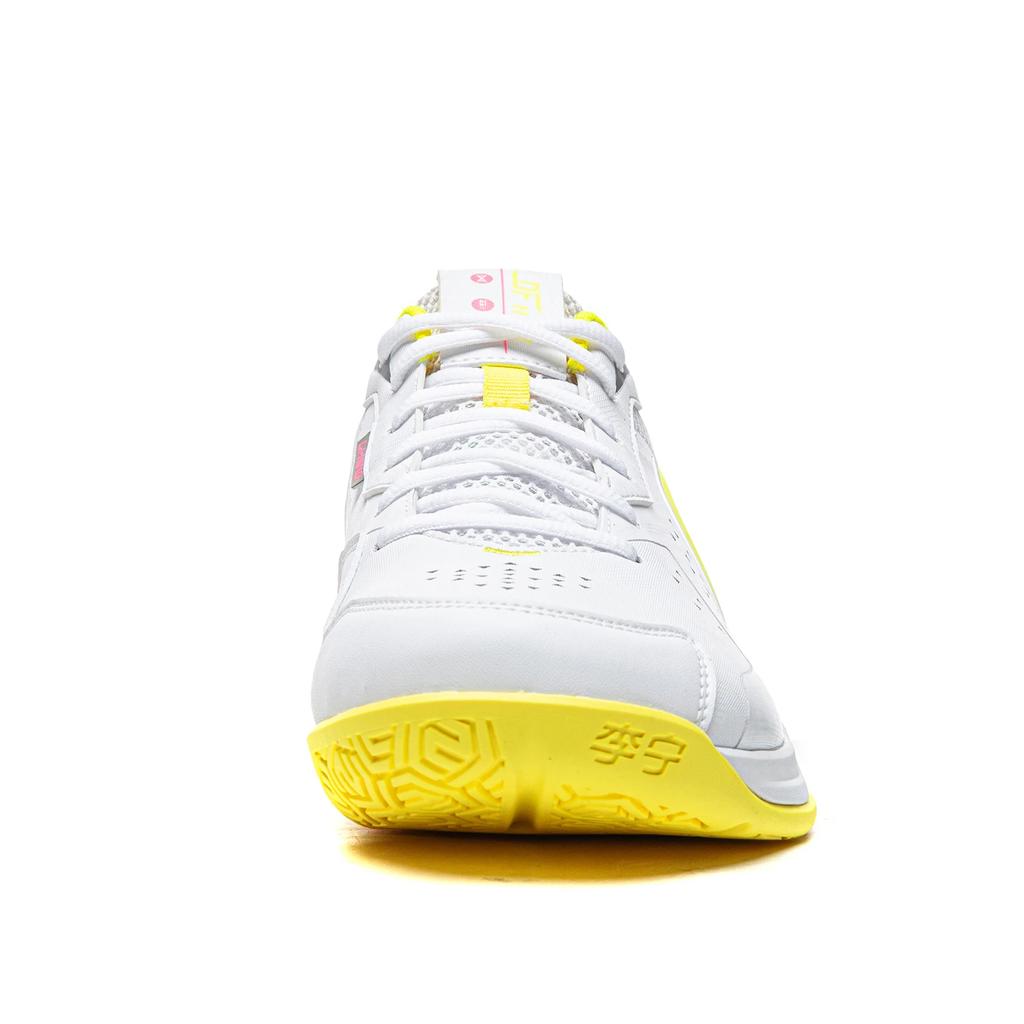 Li Ning Blade 2 SE Износостойкие Дышащие Покрытие Поддержка Низкие Бадминтонные Кроссовки Унисекс Белый Розовый AYTW001-2