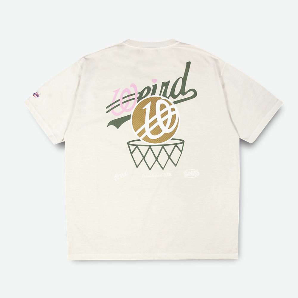Футболка с пигментным принтом Wieoldeuwoldeu Wave Basketball