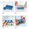 3Pcs Silicone Ice Cube Mold Set Big Square Ice Cube Tray Mold Kit Ice Cube Maker Non-toxic Durable Bar Pub Wine Ice Blocks Maker