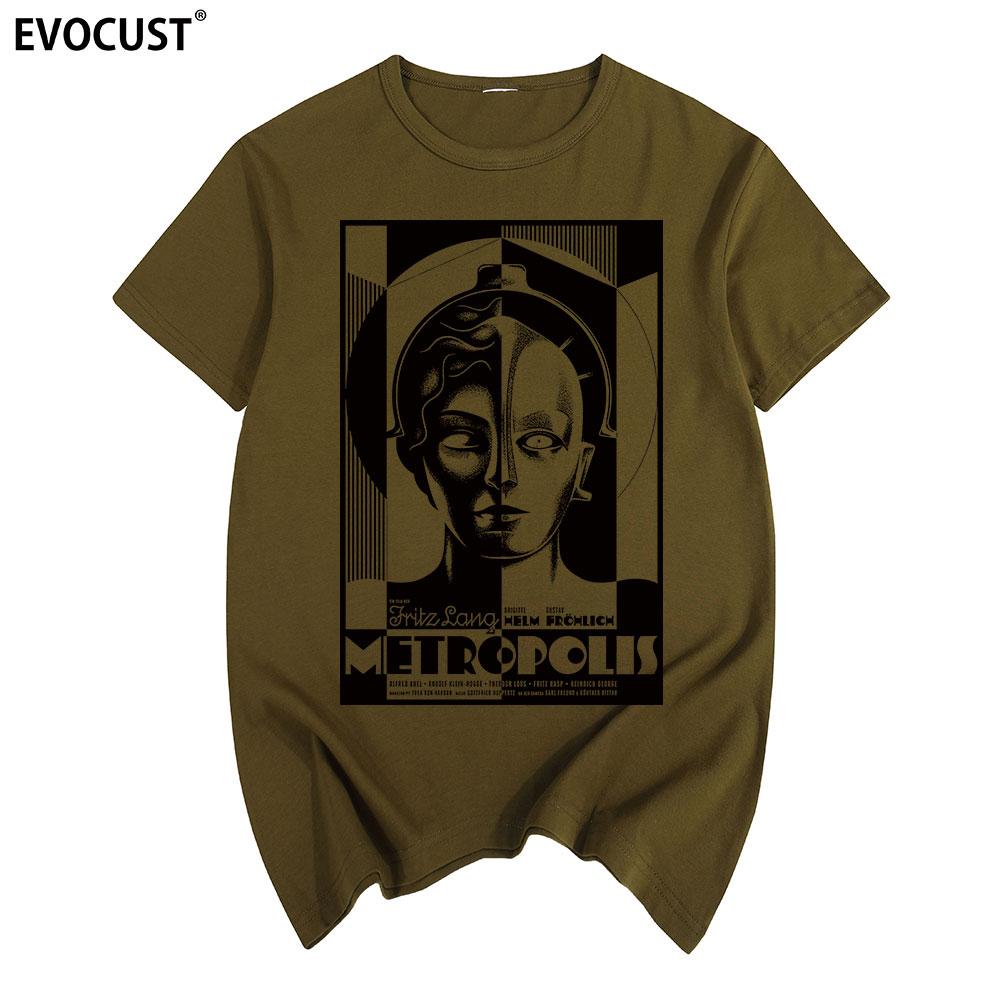 Футболка Metropolis Хлопок Мужская футболка Новая Футболка Женская унисекс Мода
