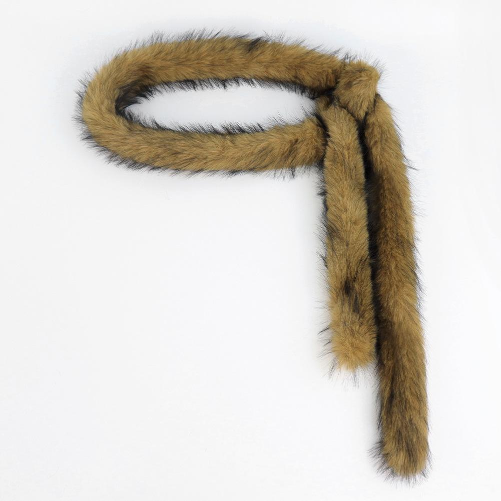 Autumn And Winter Leg Warmers Medium Long Tube Subcultural Plush Belt, Spice Girl Long Waist Chain Punk Style Props