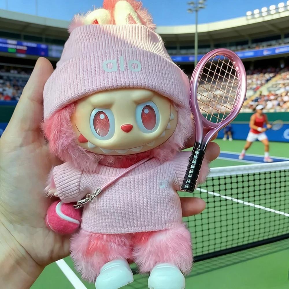Для 15/17см Labubu Одежда набор повседневной спортивной одежды Labubu куклы теннисная ракетка теннисная одежда наряжать заменять аксессуары