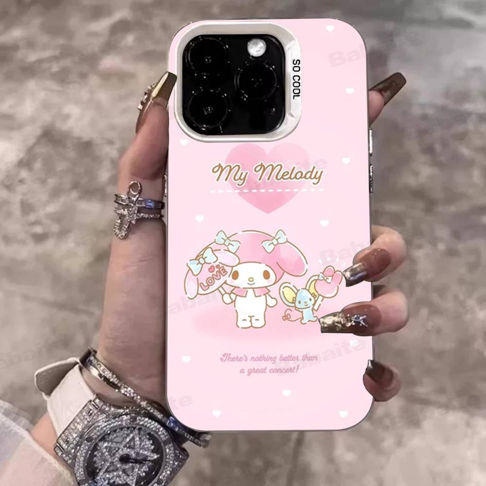 Милый Чехол Для Телефона M-My M-Melodys Для IPhone 17 16 15 14 13 Pro 12 11 Pro Max PLUS Цветная Задняя Крышка