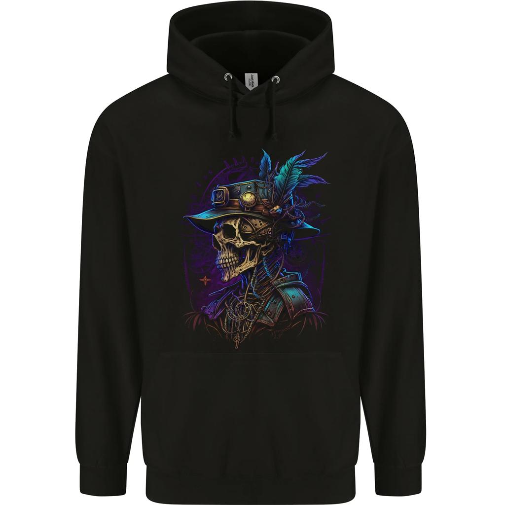 Steampunk Skull Pirate hoodie-Casual Pullover Sweatshirt