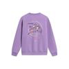 Li Ning Sports Lifestyle Series Da Qian World Collaboration толстовка с круглым вырезом и принтом в виде буквы, унисекс-толстовка светло-фиолетового цвета AWDTE19-3