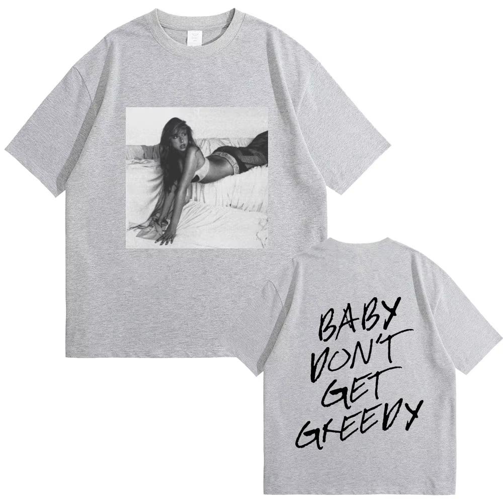 Singer Tate Mcrae Baby Dont Get Greedy Album Print Tshirt Unisex Vintage Fashion Tshirt Unisex Women Casual T Shirts