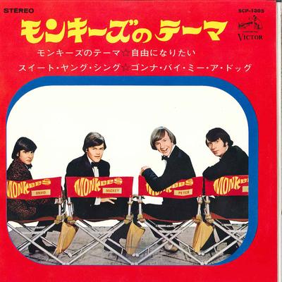 7-дюймовая пластинка MONKEES Тема из сериала The Monkees SCP1305 VICTOR 1966 Япония Рок Б/у
