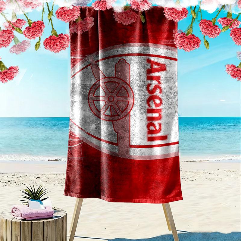 Arsenal Art Print Beach Towel, Large Soft Quick Dry Towel for Beach Camping Swimming