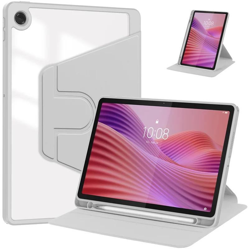 Tab K10 2nd K10C Case For Lenovo Tab 10.1 2025 TB311FU TB311XU Case 360 Rotating Back Stand Cover Coque with Pencil Holder