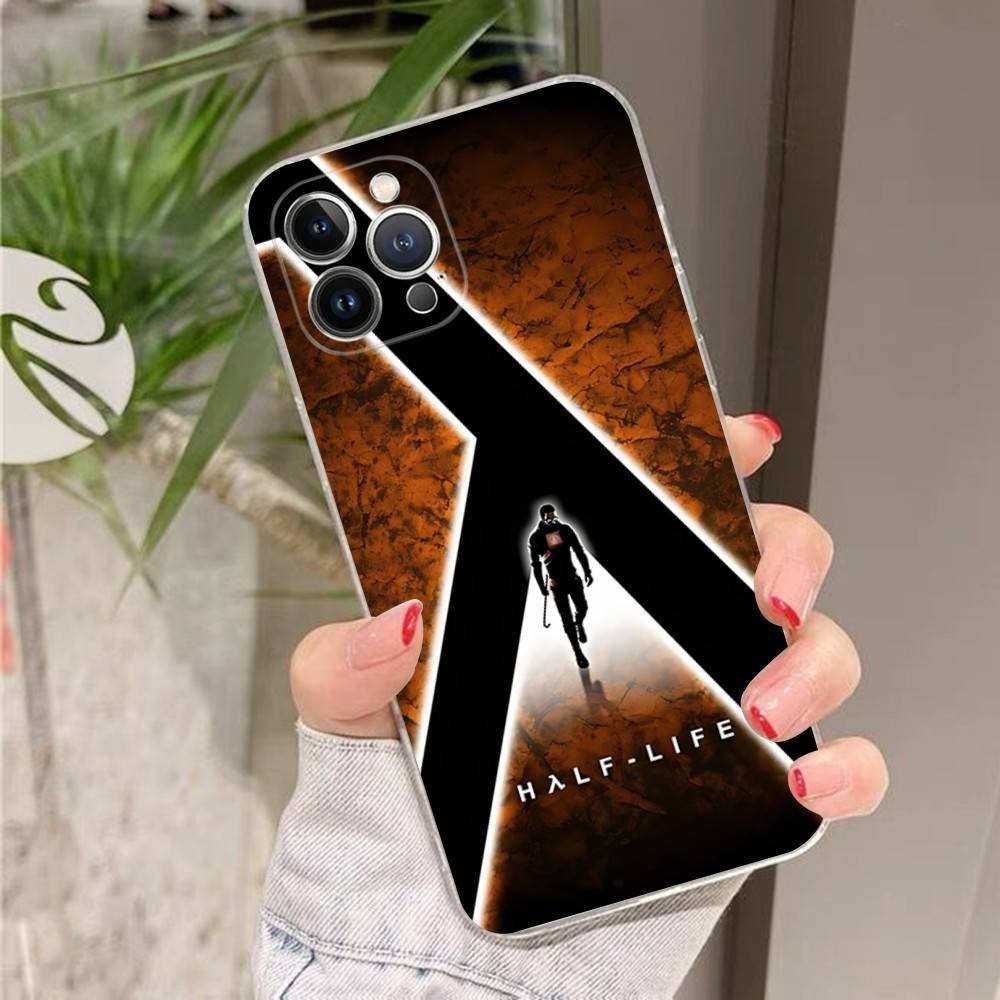 H-Half Life-e 2 Для iPhone 11 12 13 14 15 16 17 Pro Max Plus Air Прозрачный Прозрачный Ударопрочный Чехол