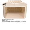 Hermit Crab Hide Food Dish Combo 2-in-1 Cave Shelter Feeding Tank Hideout And Feeder with Climbing Accessory Dual Bowls Textured Ramp Viewing
