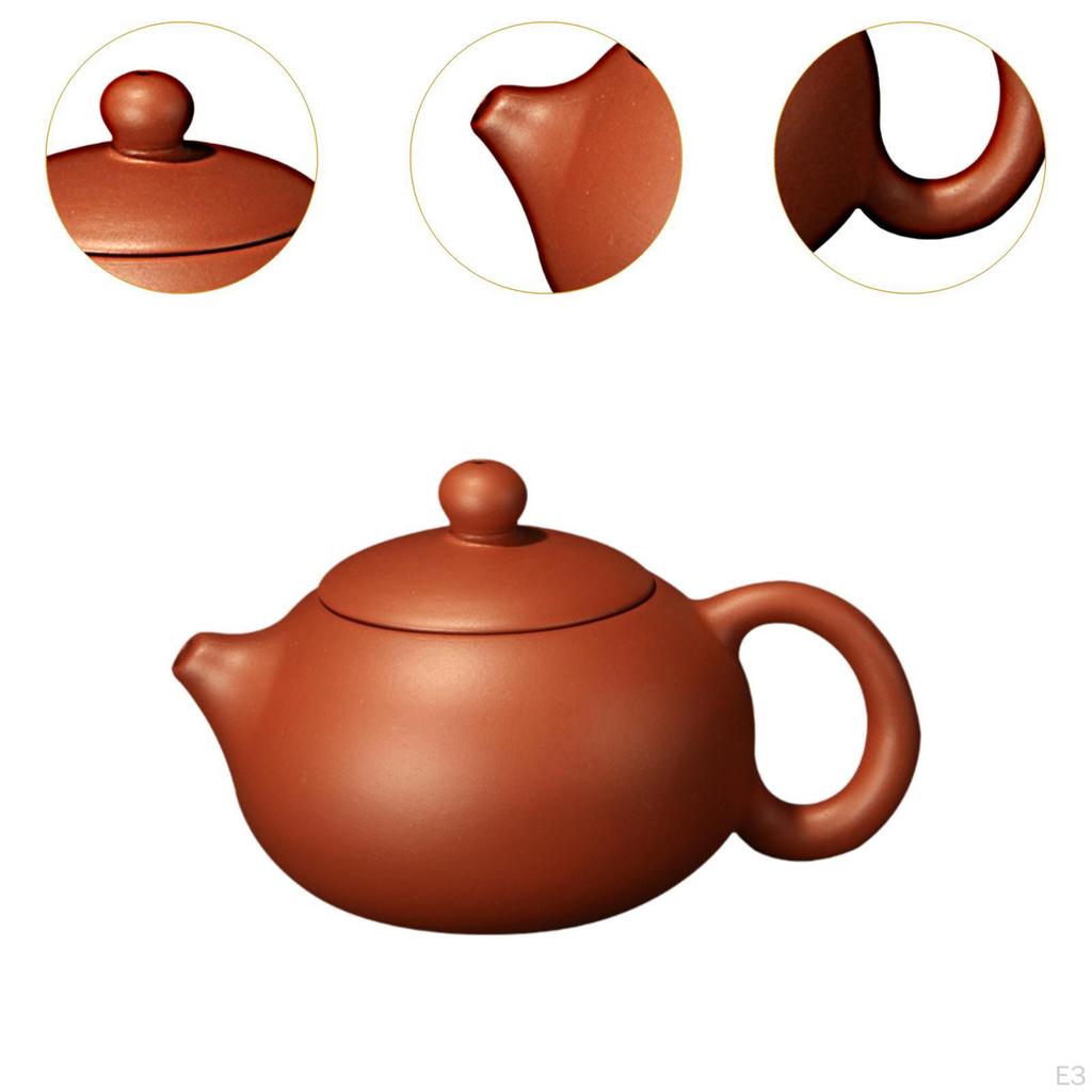 Расписанный вручную чайник «Цзыша», фиолетовый глиняный чайник с декором в виде ситечка, китайский антикварный чайник для