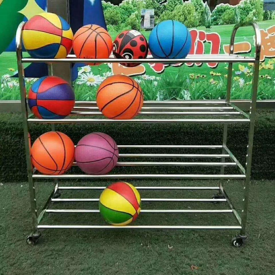 Outdoor Kindergarten Basketball Storage Cart