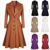 Autumn and Winter New Women's Tweed Jacket Long-sleeved Fashion Casual Trench Coat Tweed Coat