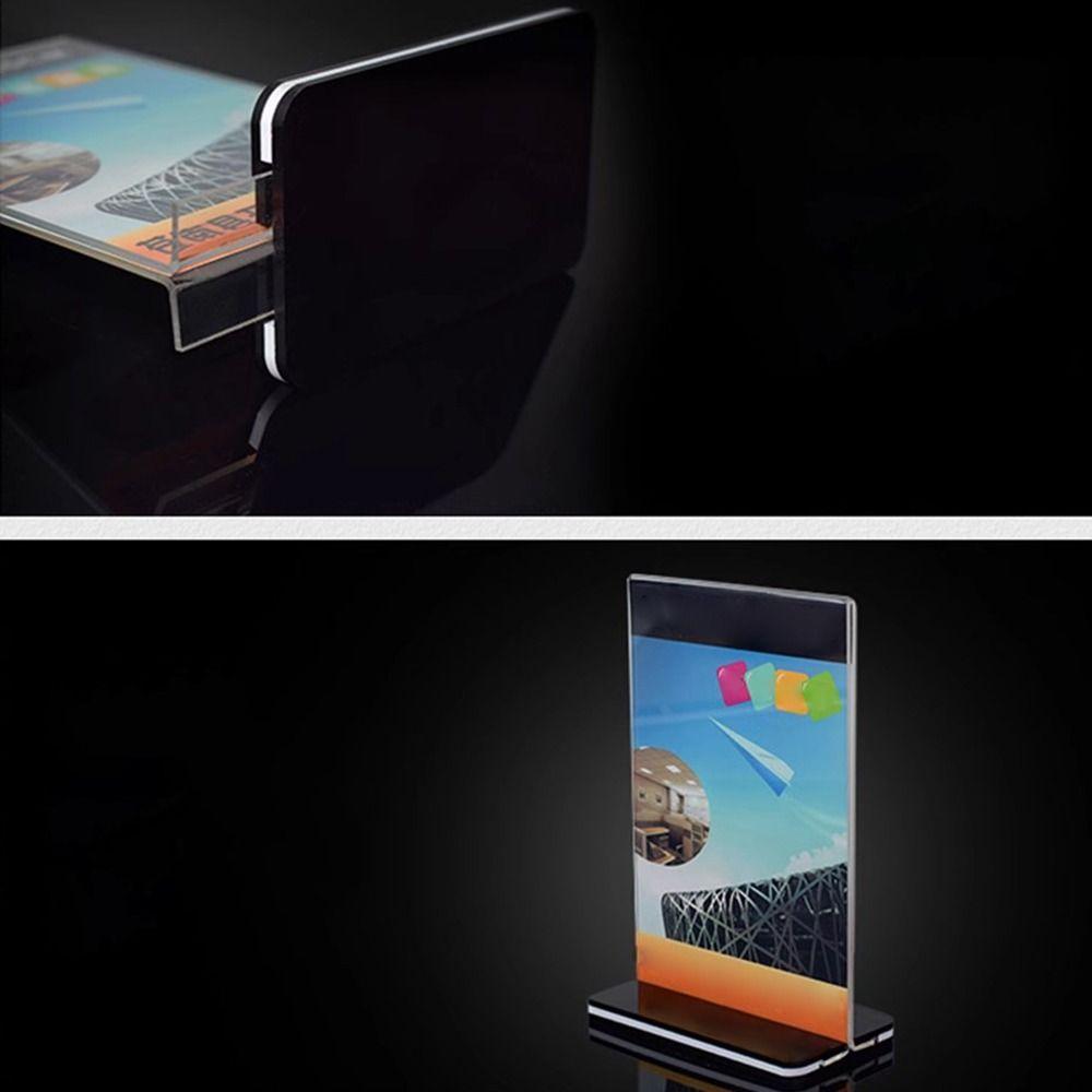 A4 A5 A6 Wine Catalog Menu Display Stand Acrylic Panel Table Card Sign Holder