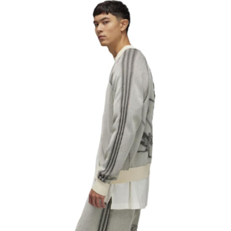 Y-3 Gfx Knit Cardigan Casual Printed Jacket Unisex Jacket Off-White 50-IV5526