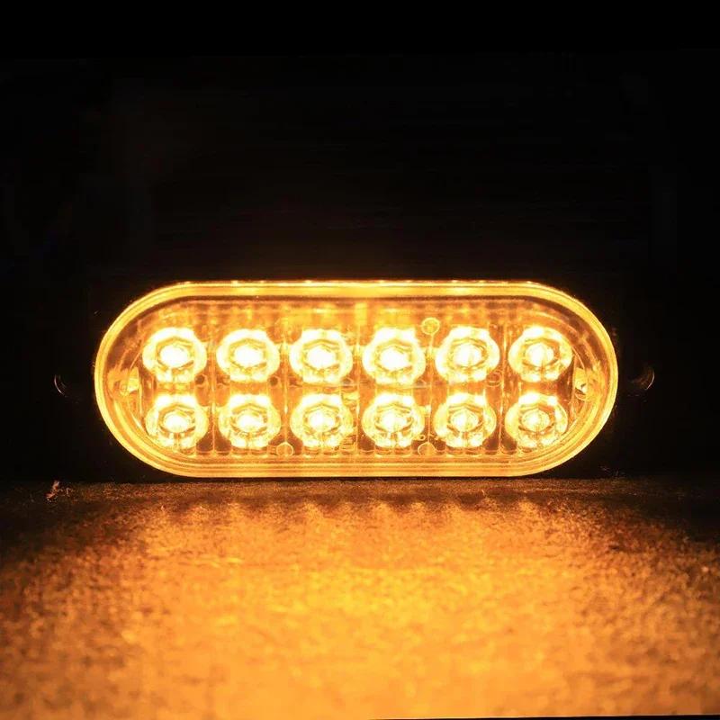 6/12 светодиодов 12-24 В светодиодный проблесковый маячок аварийной сигнализации боковой габаритный фонарь предупреждающий сигнал для буксировки прицепов грузовиков лодок