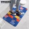 Коврик для защиты от пыли у входной двери, коврик для ванной комнаты, впитывающий нескользящий ковер для спальни, кухни, двухслойный флокированный коврик для внутренней зоны