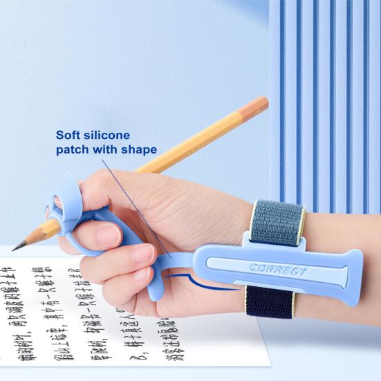 Держатель для карандашей, регулируемая длина, мягкий, удобный, эргономичный дизайн, инструмент для почерка для малышей, держатель для ручек