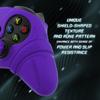 PlayVital Silicone Controller Cover for Xbox Series with Thumb Caps and Stickers Grip Shock Absorption Runes Edition X/S – Non-Slip Skin, – (Purple)