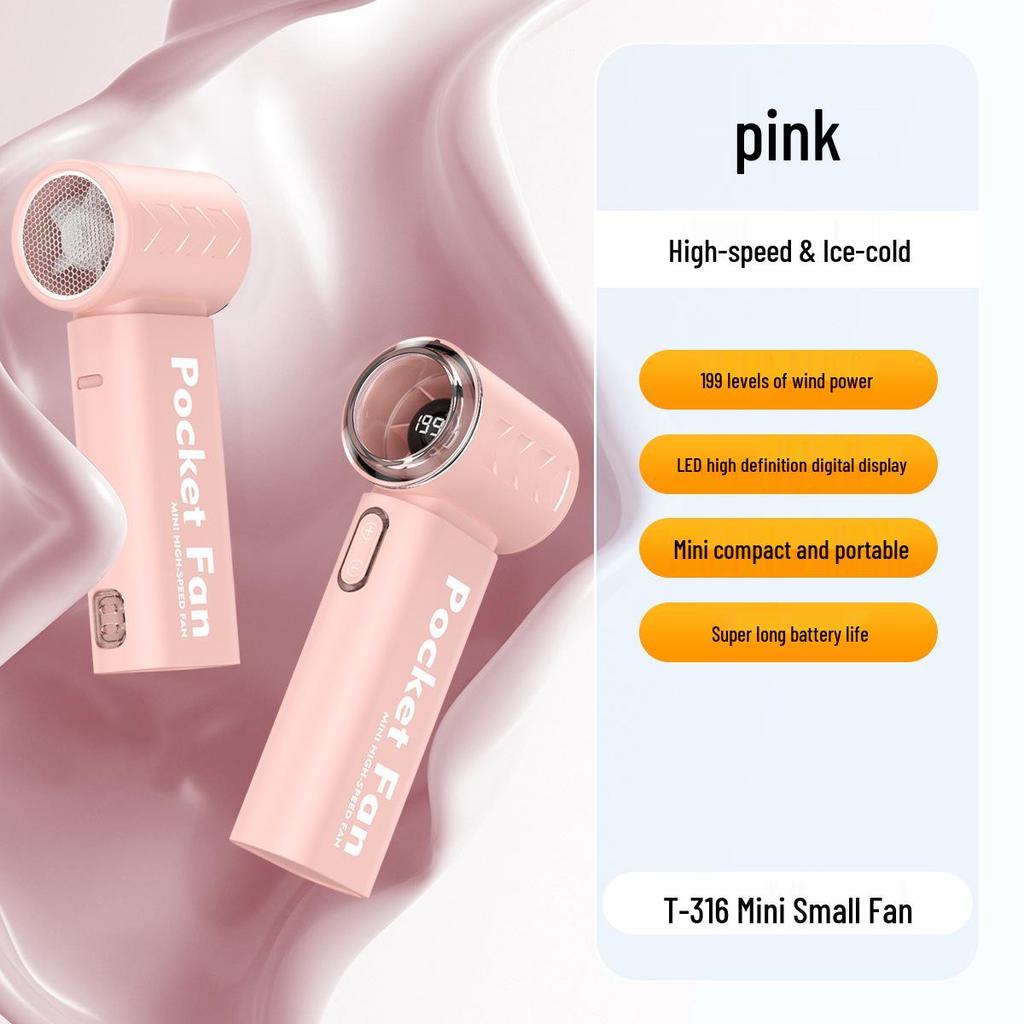 2026 New Arrival Portable Handheld Mini Fan: Strong Wind, Long Battery Life