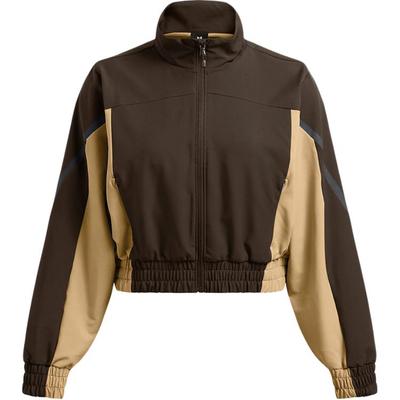 Уличная ветрозащитная спортивная повседневная куртка с воротником-стойкой в стиле ретро, женская куртка коричневого цвета 1386479-230