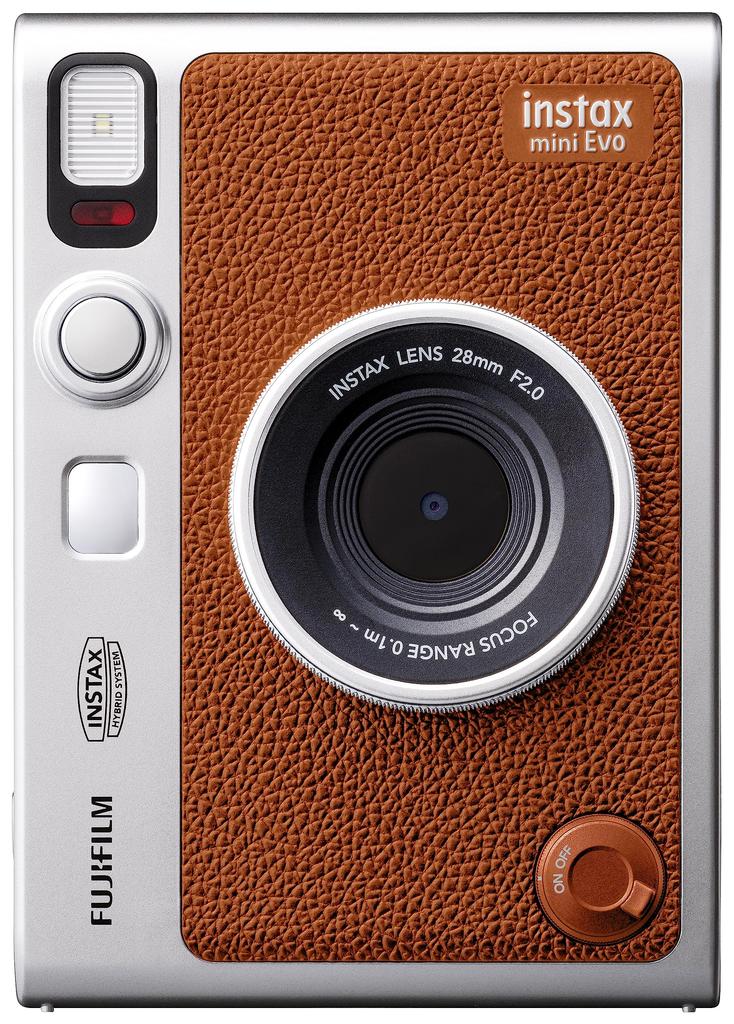 Fujifilm Instax Evo Гибридная камера мгновенной печати instax mini Evo Brown INS MINI EVO BROWN C (Мгновенная камера/Принтер для смартфона/Цифровая камера)
