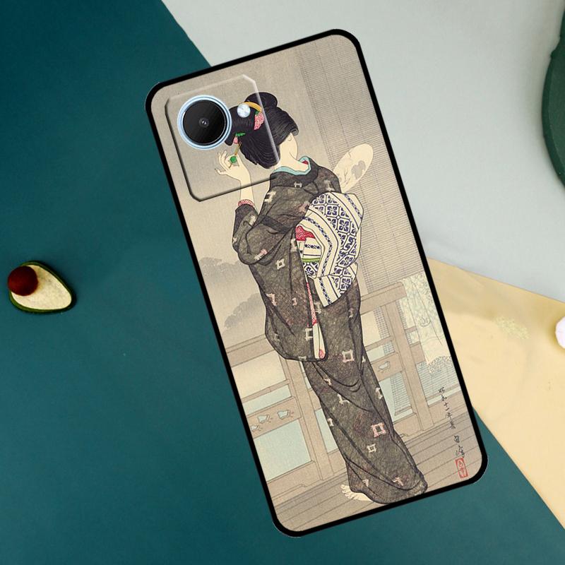 Японское искусство Татуировка Кимоно Для Realme 15 14 10 11 12 13 Pro Plus C65 C67 C71 C63 C61 C55 C51 C53 C75 GT6 GT7 Pro Чехол
