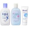 [3 Types of Travel Set] Kao U Mini Body Wash 90mL + Merit No-Rinse Shampoo Mini 80mL + Biore Skin Care Facial Cleanser Moisture Mini 30g Travel