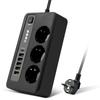 EU AC Socket Extension Cord Plug-in Double Fast Charging USB Power Strip Comes with Overload
