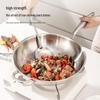 Handon 316 Stainless Steel 34cm Wok with Lid