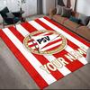 Custom Name PSV Eindhoven Flannel Pattern Square Carpet,Area Rug,Carpet Rug for Living Room Bedroom Sofa Playroom Decor,Non-slip Floor Mat