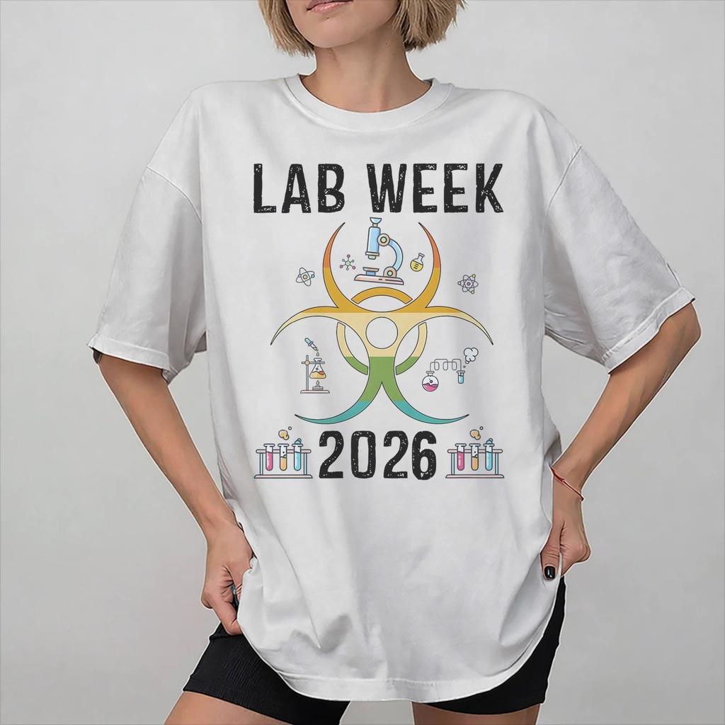 Lab Crew Lab Week 2026 Graphic Printing T Shirt for Unisex Women Cotton Tee Shirt Clothing