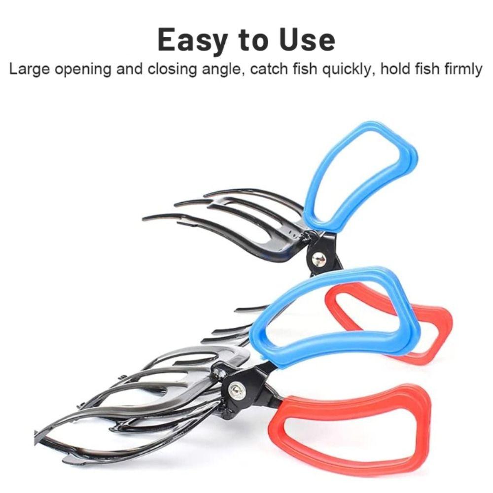 Scissors Metal Catch Fish Grip Tackle Tool Claw Tong Fish Control Clamp Fishing Pliers