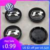 Для VW Volkswagen Jetta MK5 Golf 4 шт. 65 мм VW R Колпачки на центр колеса для Volkswagen VW R GTI Golf 6 Passat CC Magotan Touran Ti