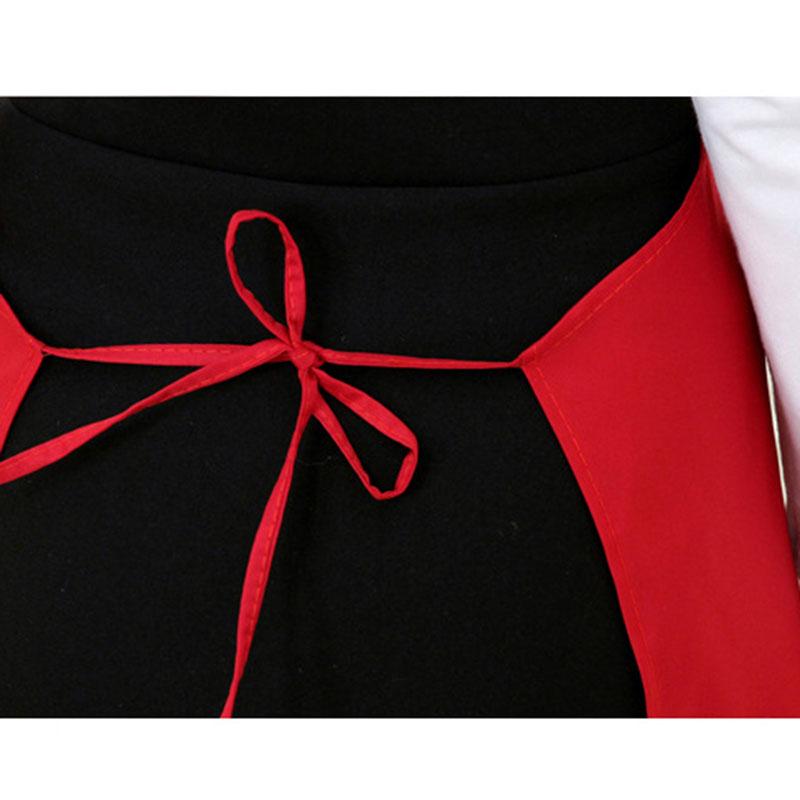 Pure Colors Plain Aprons For Chefs Cooking Bib Restaurant With Front Pocket New Hot Women Men 1PC Home Kitchen  Supply
