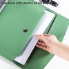 Large Capacity Leather Document Pouch Leather File Bag Stationery Dustproof Leather File Folder