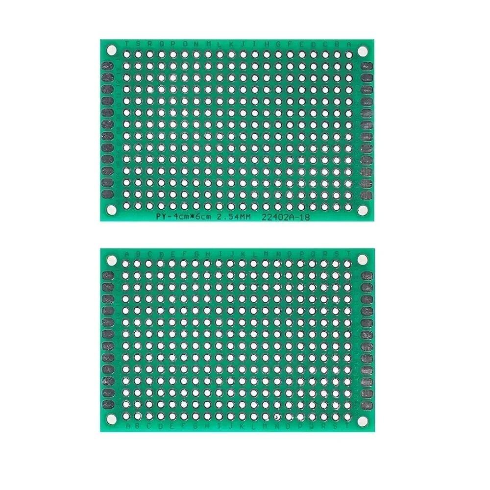 4-40 шт., универсальный макет печатной платы, двухсторонний макет 2x8, 3x7, 4x6, 5x7, 7x9 см, макетная плата, DIY электронный комплект
