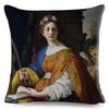 Наволочка в винтажном стиле для женщины Декор Европа Леди Девушка Принт Наволочка Полиэстер Наволочка для дивана Дома Машины
