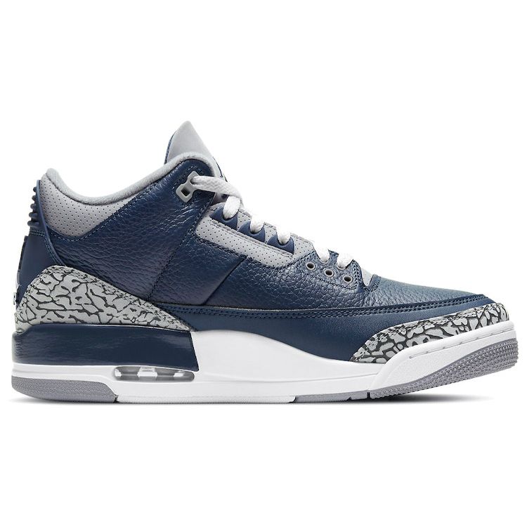 Мужские кроссовки Air Jordan 3 Retro Georgetown Blue Midnight-Navy Cement-Grey CT8532-401